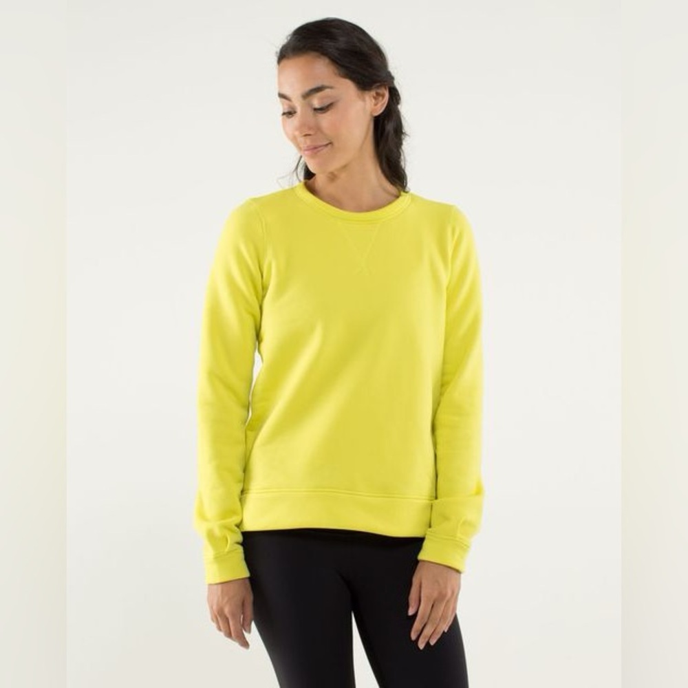 Lululemon Athletica Yellow Sweatshirt